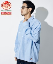 RED KAP × FREAK'S STORE 別注 クロップド オックスフォード ロングスリーブ ワークシャツ