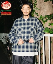 RED KAP × FREAK'S STORE 別注 クロップド フランネル ロングスリーブ ワークシャツ