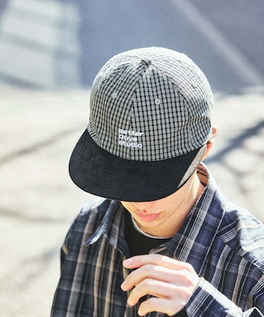 BetterDays studio × FREAK'S STORE 2トーン フラットバイザー チェック キャップ