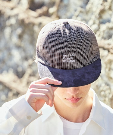 BetterDays studio × FREAK'S STORE 2トーン フラットバイザー チェック キャップ