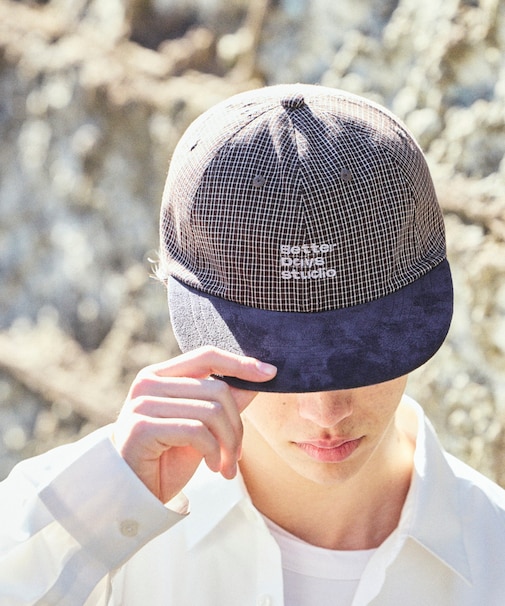 BetterDays studio × FREAK'S STORE 2トーン フラットバイザー チェック キャップ