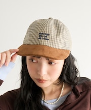BetterDays studio × FREAK'S STORE 2トーン フラットバイザー チェック キャップ