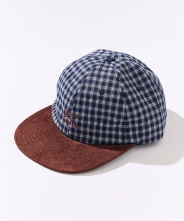BetterDays studio × FREAK'S STORE 2トーン フラットバイザー チェック キャップ