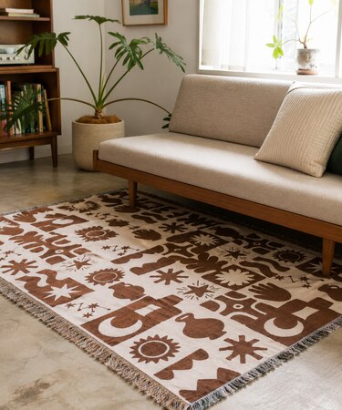 JACQUARD HOME THROWKET フォークロア・ジャカード織 マルチスローケット