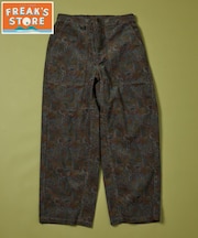 FREAK'S STORE for BEACH & FES 総柄プリント コーデュロイ イージーパンツ [セットアップ対応]