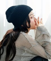 リブニット帽
