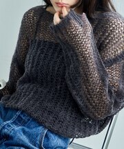 モヘア混　アルパカ ローゲージニット