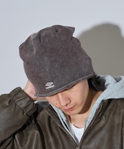 umbro × FREAK'S STORE 別注 ロゴ 裏毛ビーニー