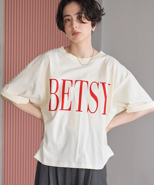 BETSY ビッグ ロゴTシャツ