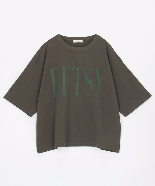 BETSY ビッグ ロゴTシャツ