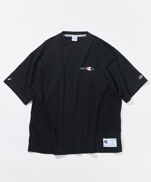 Champion × NAUTICA embroidered heavyweight T-shirt