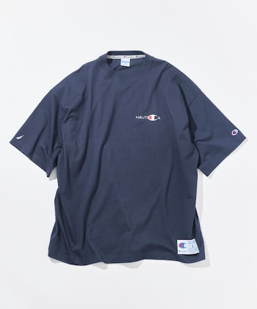 Champion × NAUTICA embroidered heavyweight T-shirt