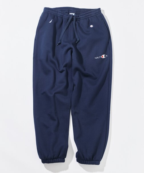 【8月21日 12:00販売開始】 Champion × NAUTICA embroidered sweat pants