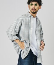 別注 フランネル レギュラーカラー ロングスリーブシャツ