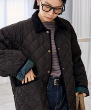 PRIMALOFT  ダイヤキルト 襟付きリバーシブルコート