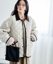 PRIMALOFT ダイヤキルト 襟付きリバーシブルコート