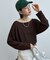 シアーワッフルルーズTシャツ