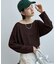 シアーワッフルルーズTシャツ