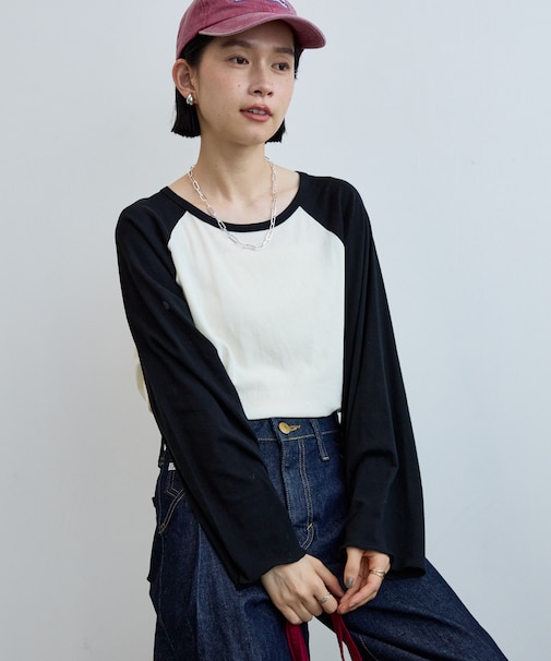 シアーラグランTシャツ