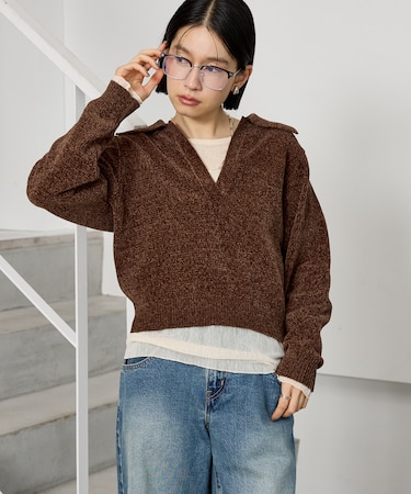 モール スキッパーニット