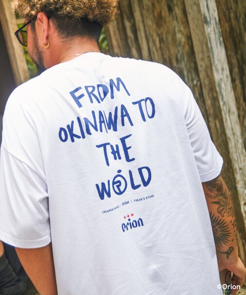 ORANGE RANGE × ORION × FREAK'S STORE 別注 Vertical LOGO クルーネック TEEシャツ 【限定展開】