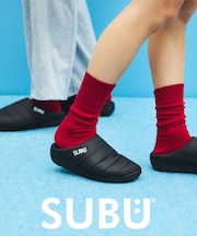 SUBU Permanent Collection 2026 ORIGINALS F-LINE パーマネント ウィンター サンダル モックシューズ