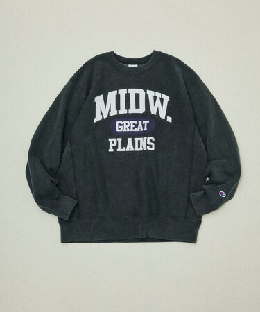 Champion × FREAK'S STORE 別注 REVERSE WEAVE VINTAGE WASH PRINT SWEAT