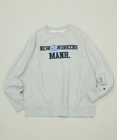 Champion × FREAK'S STORE 別注 REVERSE WEAVE VINTAGE WASH PRINT SWEAT