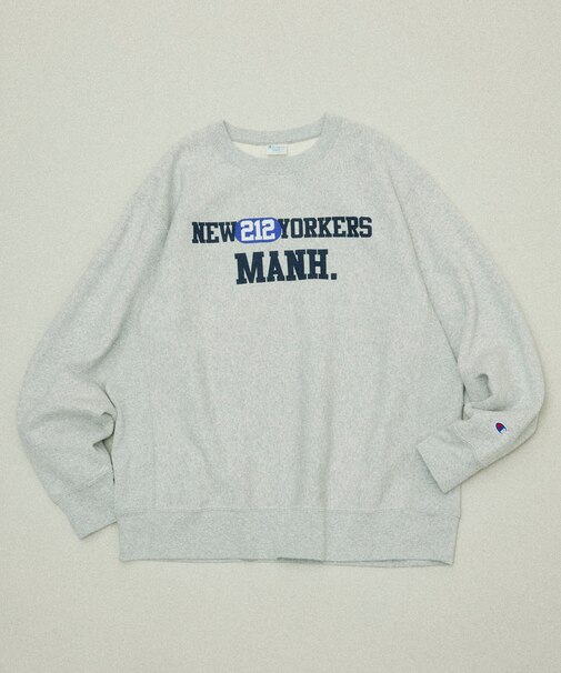 Champion × FREAK'S STORE 別注 REVERSE WEAVE VINTAGE WASH PRINT SWEAT
