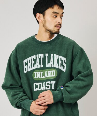 Champion × FREAK'S STORE 別注 REVERSE WEAVE VINTAGE WASH PRINT SWEAT