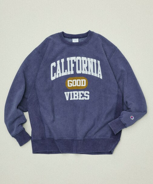 Champion × FREAK'S STORE 別注 REVERSE WEAVE VINTAGE WASH PRINT SWEAT
