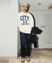 Champion × FREAK'S STORE 別注 REVERSE WEAVE VINTAGE WASH PRINT SWEAT