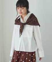 ワンポイント刺繍シャツ