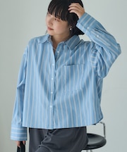 ワンポイント刺繍シャツ