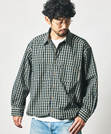 Foxfire × FREAK'S STORE 別注 フィッシングポケット ロングスリーブ スピンドルシャツ