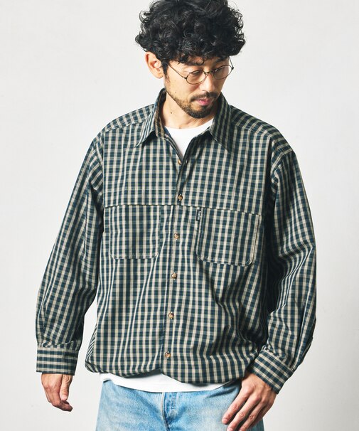 Foxfire × FREAK'S STORE 別注 フィッシングポケット ロングスリーブ スピンドルシャツ