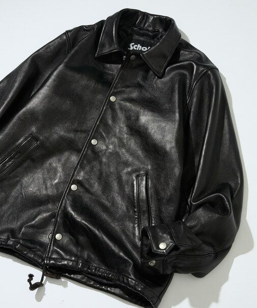 Schott × FREAK'S STORE 別注 シープレザー コーチジャケット