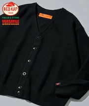 RED KAP × FREAK'S STORE 別注 ガーター編み ソリッド バルキーカーディガン