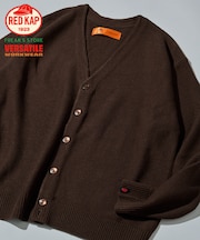 RED KAP × FREAK'S STORE 別注 ガーター編み ソリッド バルキーカーディガン