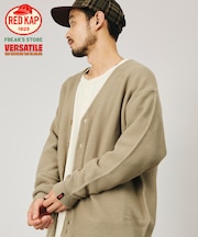 RED KAP × FREAK'S STORE 別注 ガーター編み ソリッド バルキーカーディガン