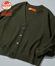 RED KAP × FREAK'S STORE 別注 ガーター編み ソリッド バルキーカーディガン