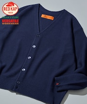 RED KAP × FREAK'S STORE 別注 ガーター編み ソリッド バルキーカーディガン