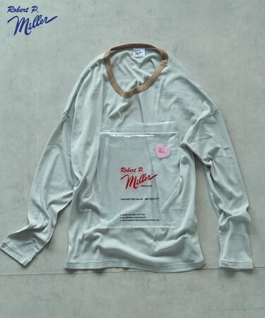 別注 Light Panel Rib Crew Long Sleeve Tee