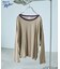 別注 Light Panel Rib Crew Long Sleeve Tee