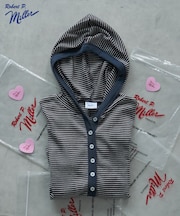 別注 Panel Rib Hoodie Cardigan