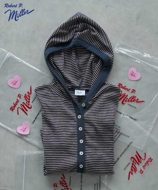 別注 Panel Rib Hoodie Cardigan