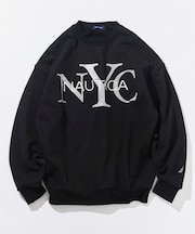 リラックスフィット NYCロゴ クルーネックスウェット