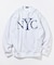 リラックスフィット NYCロゴ クルーネックスウェット