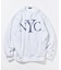 リラックスフィット NYCロゴ クルーネックスウェット