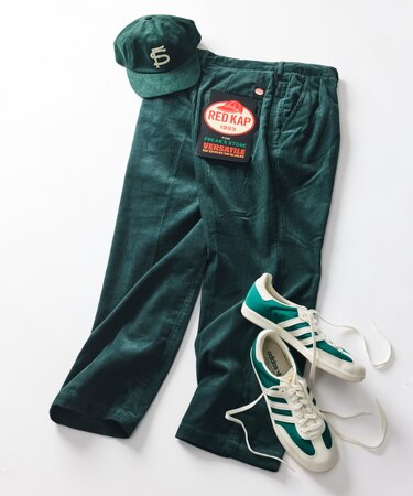 RED KAP × FREAK'S STORE 別注 SMU PT-38 SETUP 2TUCK CORDUROY WIDE PANTS